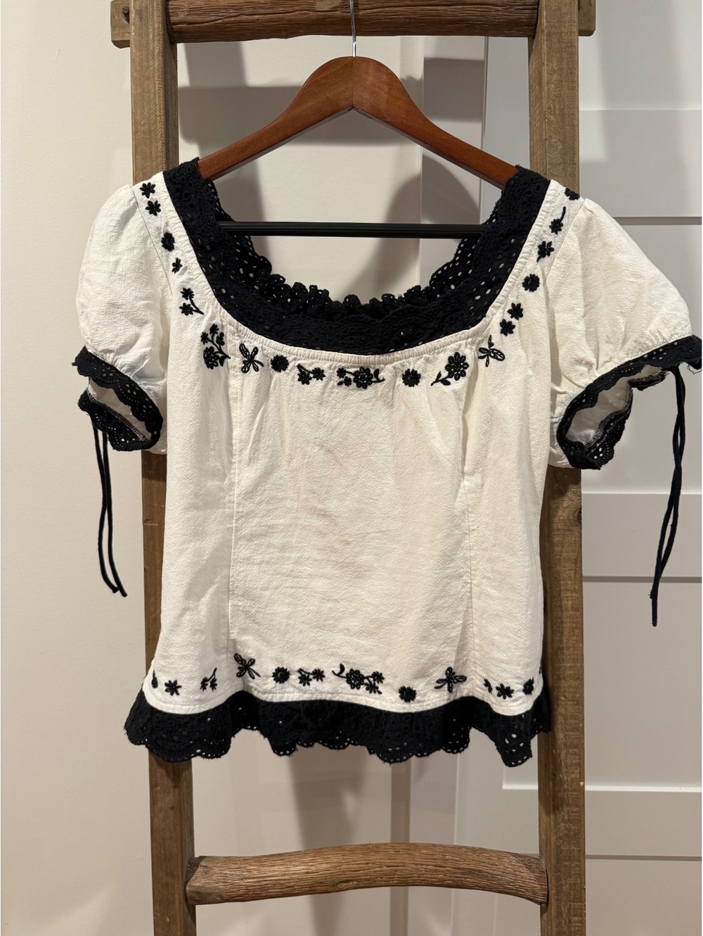 FREE PEOPLE Spencer Embroidered Blouse - Picture 4 of 5